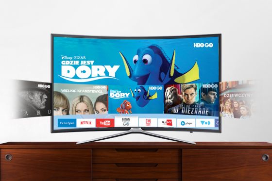 Samsung Łatwy dostęp do aplikacji, filmów i seriali. Smart Hub