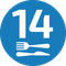 Pojemność 14 kompletów