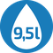 9,5 litra