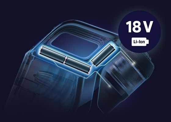 Philips Wydajny akumulator. Do 45 minut na jednym ładowaniu*