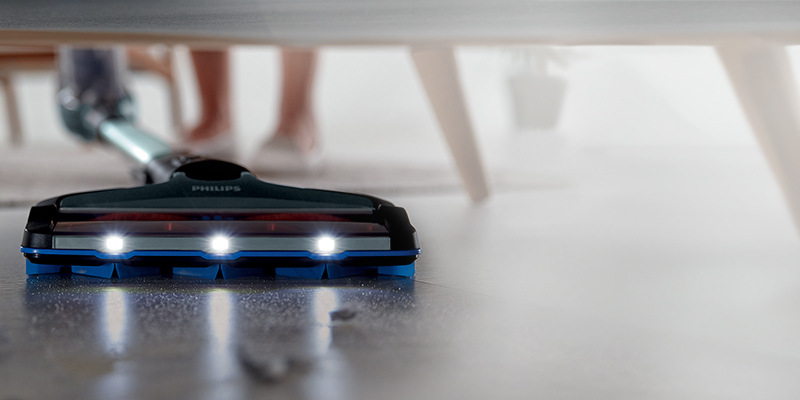 Philips Podświetlenie LED.Dostrzeżesz i usunieszkażdy okruszek