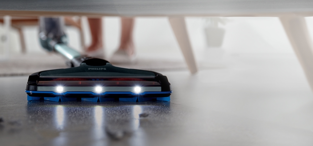 Philips Podświetlenie LED.Dostrzeżesz i usunieszkażdy okruszek