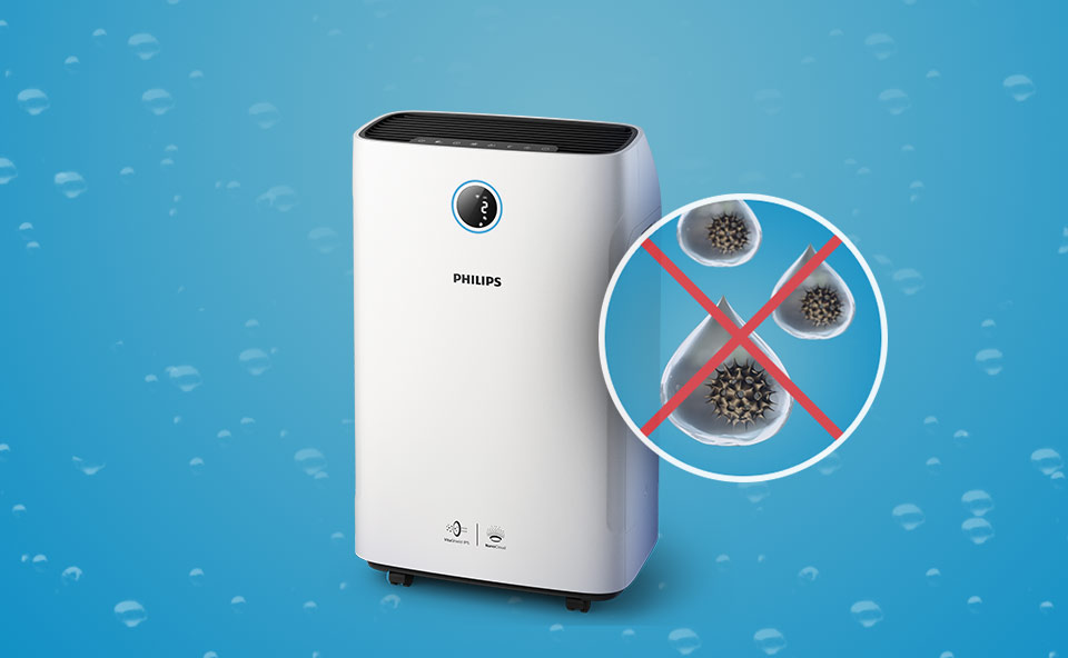 Philips Zdrowsze powietrze i o 99% mniej bakterii*