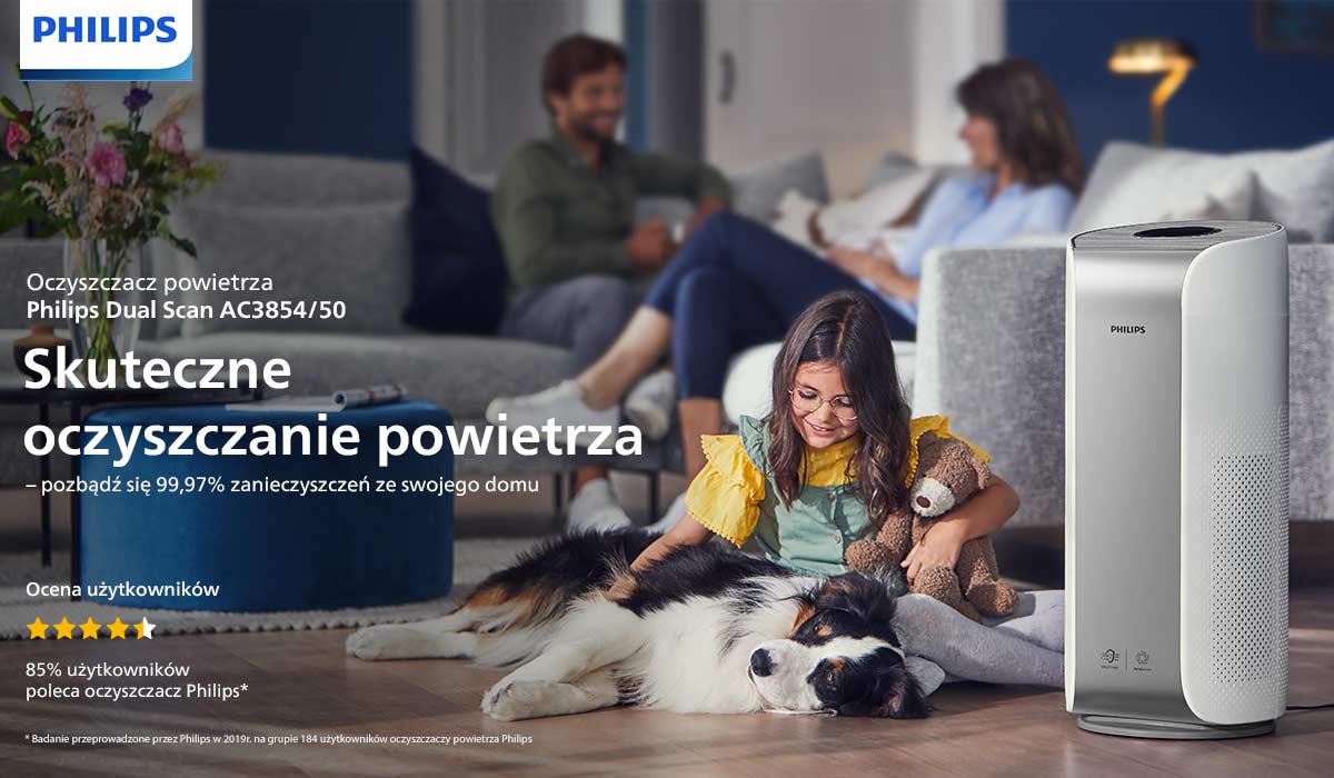 Oczyszczacze powietrza Philips pomogą Ci zadbać o zdrowie swoje i najbliższych