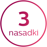 3 nasadki w zestawie: koncentrator, masażer, dyfuzor