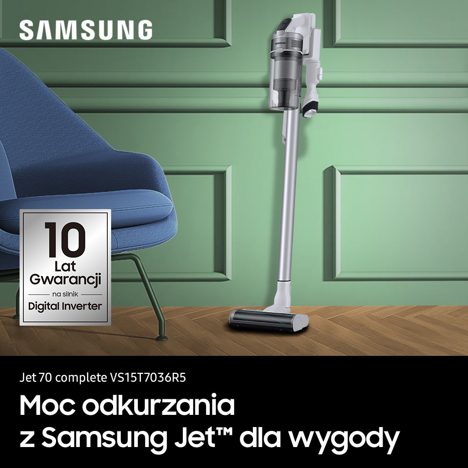 Grafika z odkurzaczem Jet 70 Complete VS15T7036R5/GE, dostępnym w Neonet