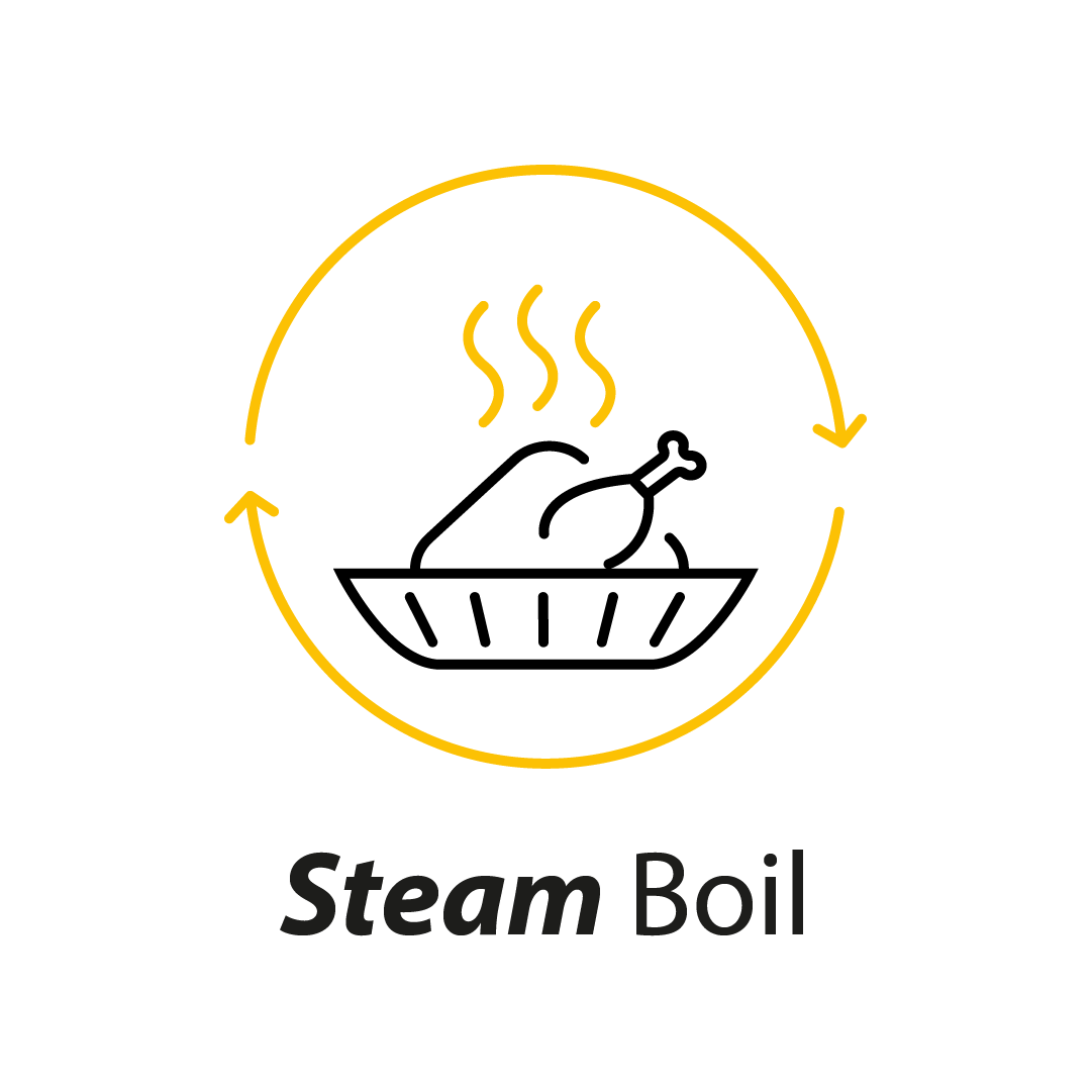 Steam & Boil z akcesoriami do gotowania na parze