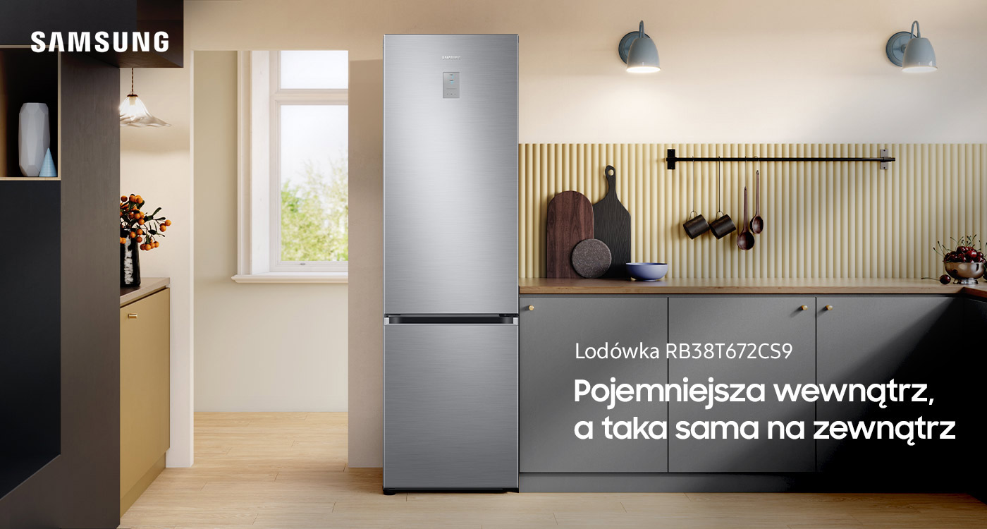 Elegancka lodówka Samsung RB38T672CS9 dostępna w ofercie sklepu Neonet