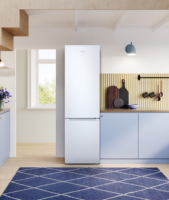 Elegancki design lodówki Samsung RB38T605DWW, którą można kupić w sieci Neonet