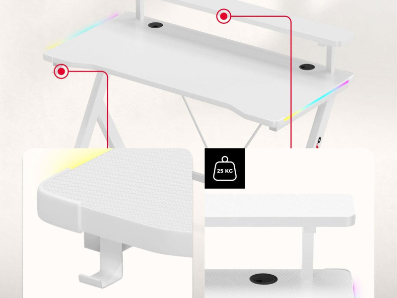 Huzaro Hero 1.9 RGB White