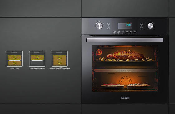 Piekarnik Dual Cook 65 litr&oacute;w pojemności
