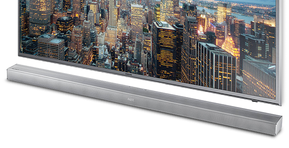 Bezprzewodowa moc dźwięku
                    Samsung Full HD & Samsung Soundbar