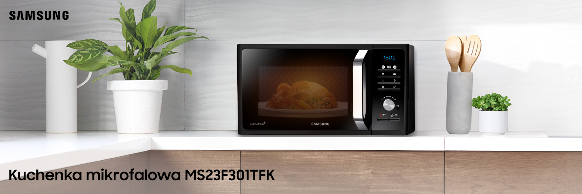 Samsung Mikrofala Ms23f301tfk Kv 1920