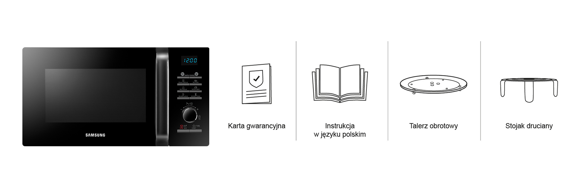 Samsung Ms23h3115fk Mikrofalowka W Opakowaniu 1920