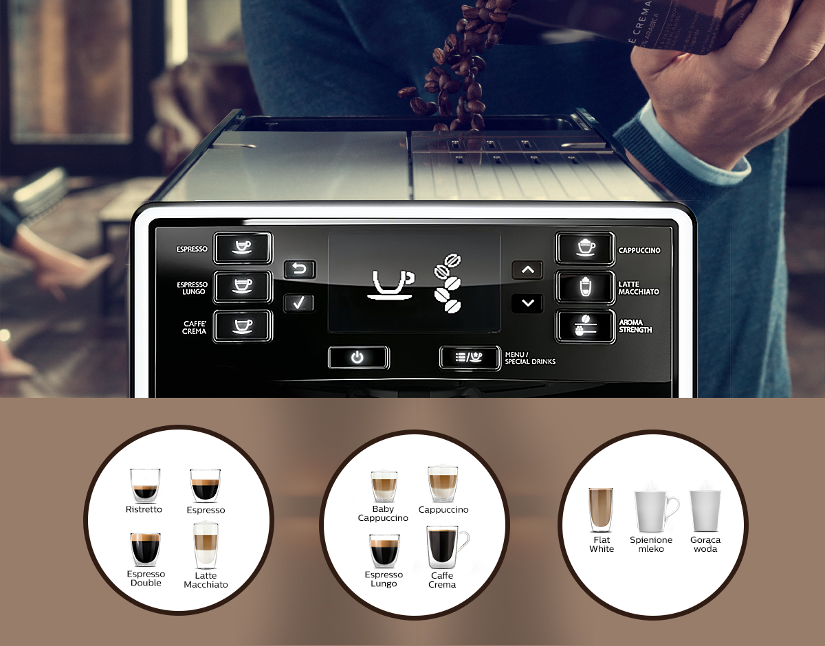 Philips Ekspres Picobaristo Rodzaje Kaw 241 1920