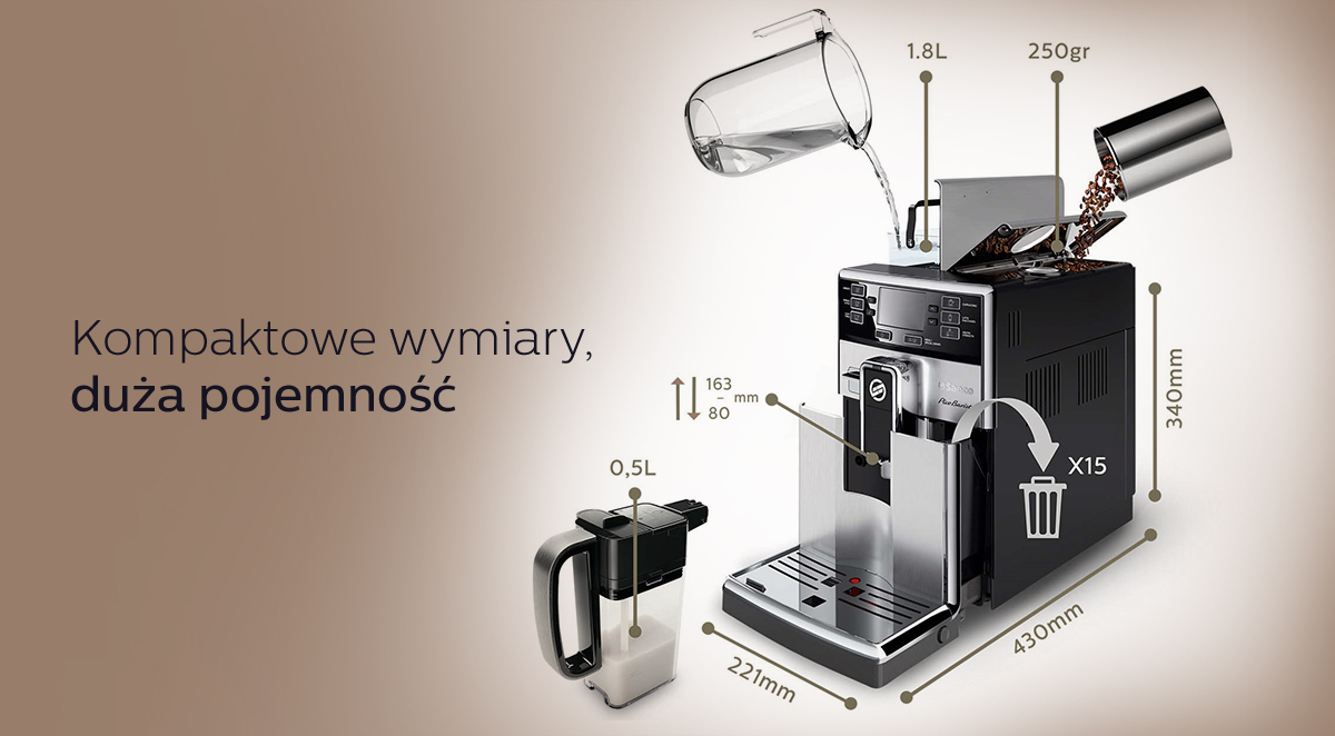Philips Ekspres Picobaristo Zawsze Funkcjonalny 241 1200