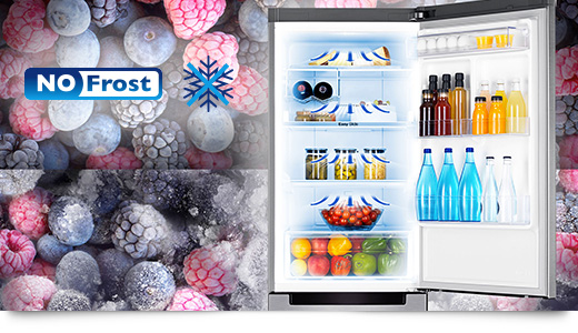 Wnętrze lod&oacute;wki No Frost