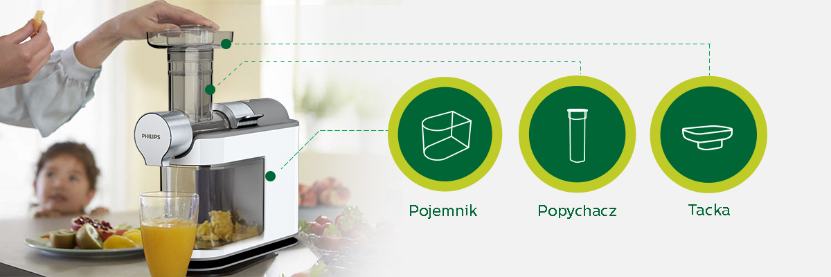 Philips Wyciskarka Do Soku  Oszczednosc Miejsca 270