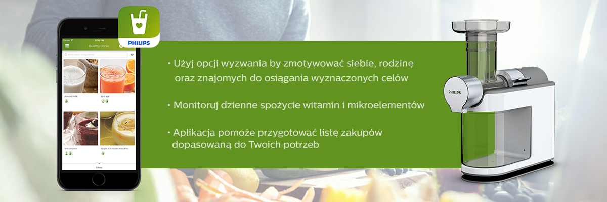 Philips Wyciskarka Aplikacja 1200