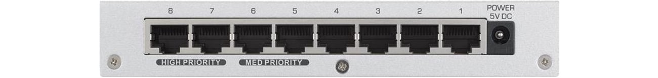 Zyxel GS-108B V3 widok z tyłu złącza