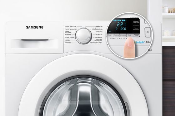 Samsung Wygodne rozwiązanie. Ustaw czas zakończenia prania