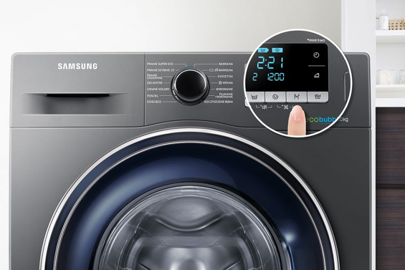 Samsung Wygodne rozwiązanie. Ustaw czas zakończenia prania