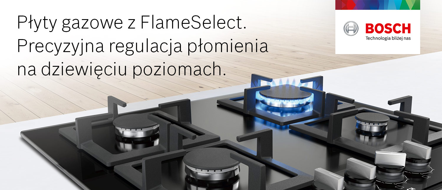 Płyty gazowe z FlameSelect banner
