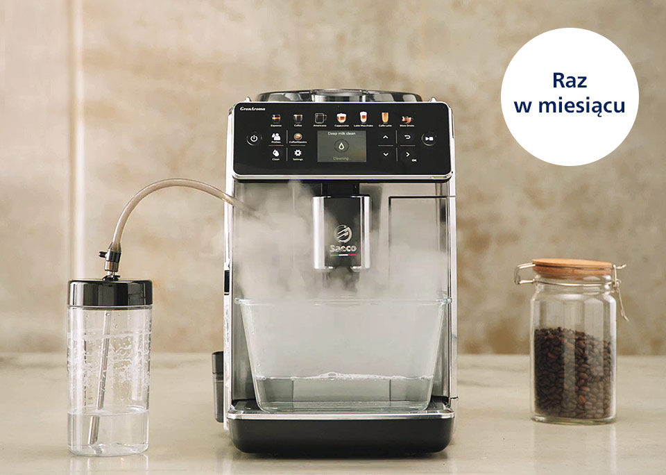 Philips Jak często używać środka do czyszczenia obiegu mleka?