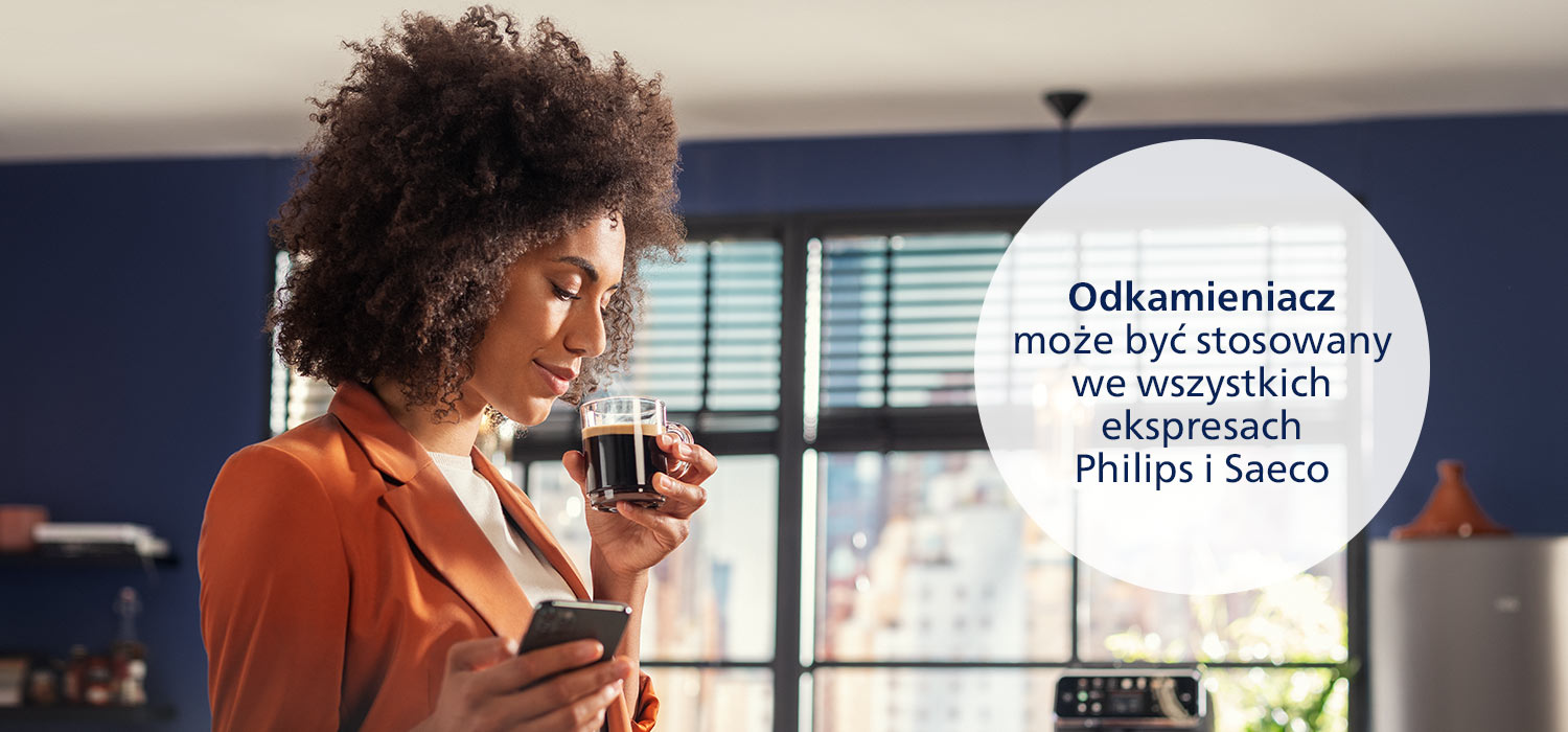 Odkamieniacz Philips zapewnia doskonały smak i aromat kawy