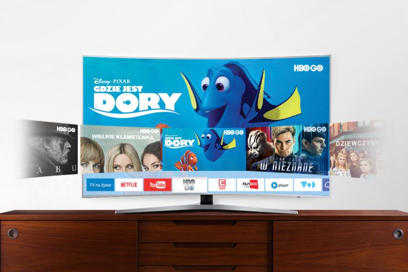Samsung Łatwy dostęp do aplikacji, filmów i seriali. Smart Hub