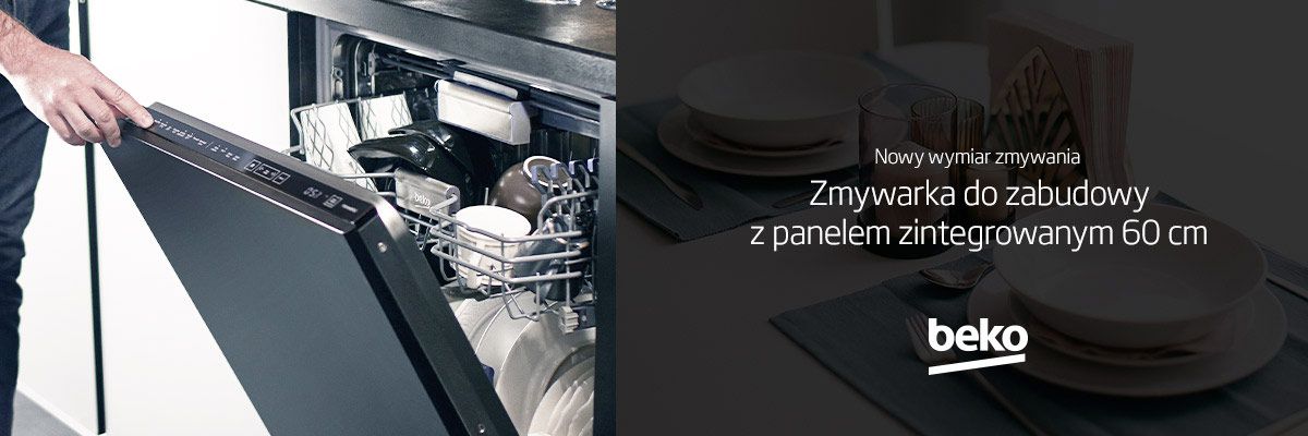Zmywarka do zabudowy z panelem zintegrowanym 60 cm