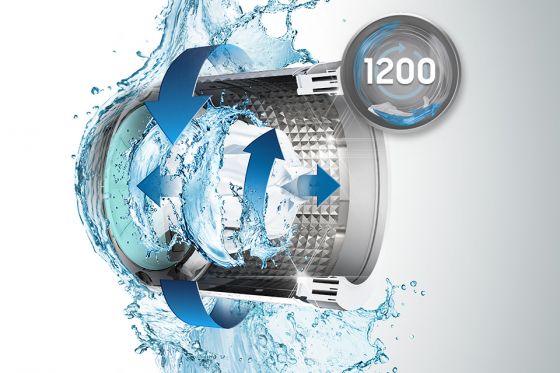 Samsung Maksymalna prędkość wirowania 1200 (obr/min)