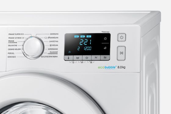 Samsung 14 programów prania. Intuicyjne sterowanie dla Twojej wygody