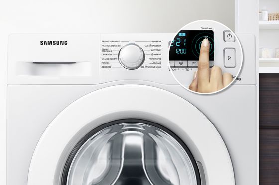 Samsung Wygodne rozwiązanie. Ustaw czas zakończenia prania