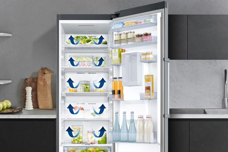 Samsung Chłodne powietrze w każdym zakamarku chłodziarki. All-Around Cooling