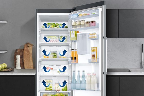 Samsung Chłodne powietrze w każdym zakamarku chłodziarki. All-Around Cooling
