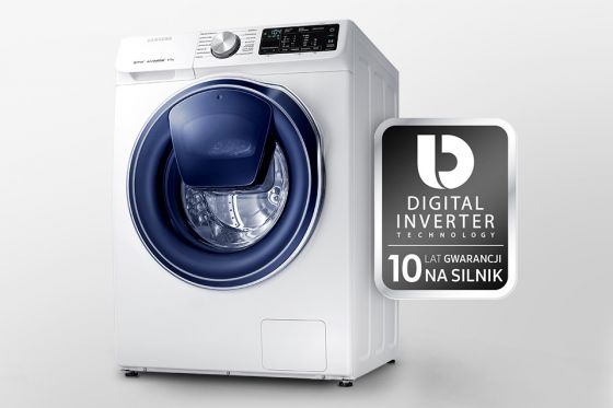 Samsung 10 lat gwarancji - wytrzymały i energooszczędny. Silnik Digital Inverter