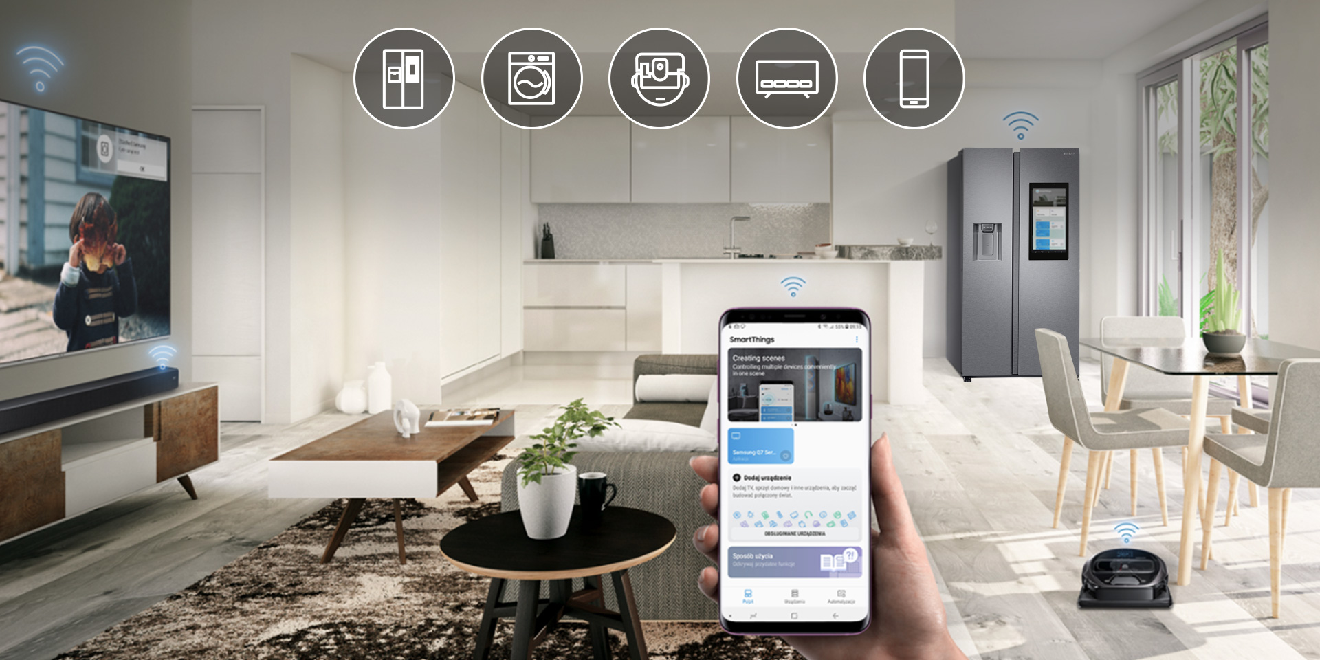 Samsung Lodowki Rs68n8941sl Smart Things