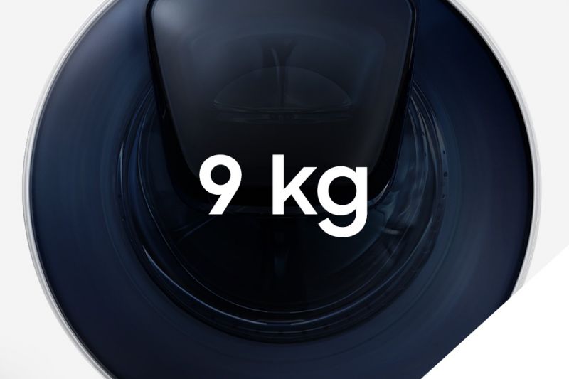 Samsung Oszczędzaj dzięki pojemności. Pojemność bębna 9 kg