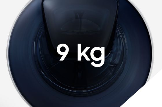 Samsung Oszczędzaj dzięki pojemności. Pojemność bębna 9 kg