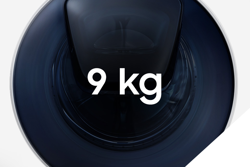Samsung Oszczędzaj dzięki pojemności. Pojemność bębna 9 kg