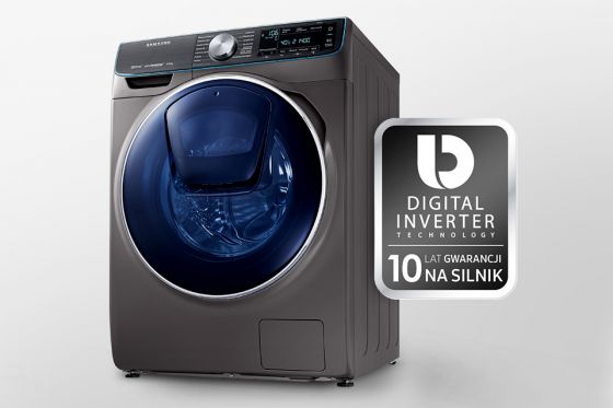 Samsung 10 lat gwarancji - wytrzymały i energooszczędny. Silnik Digital Inverter