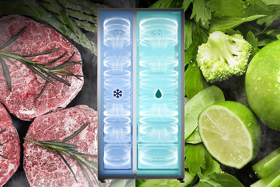 Samsung Dłuższa świeżość produktów. Twin Cooling Plus™