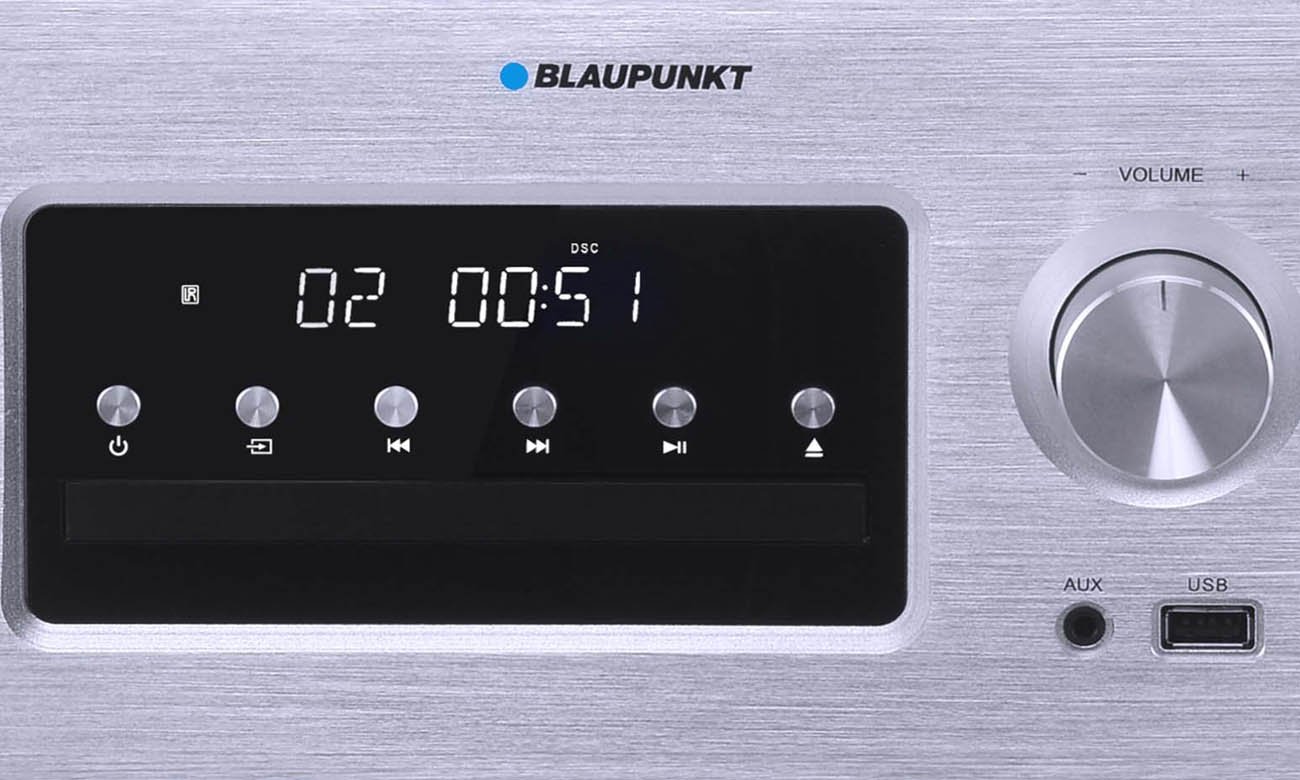 Mini-wieża Blaupunkt MS70BT z portem USB i wejściem AUX