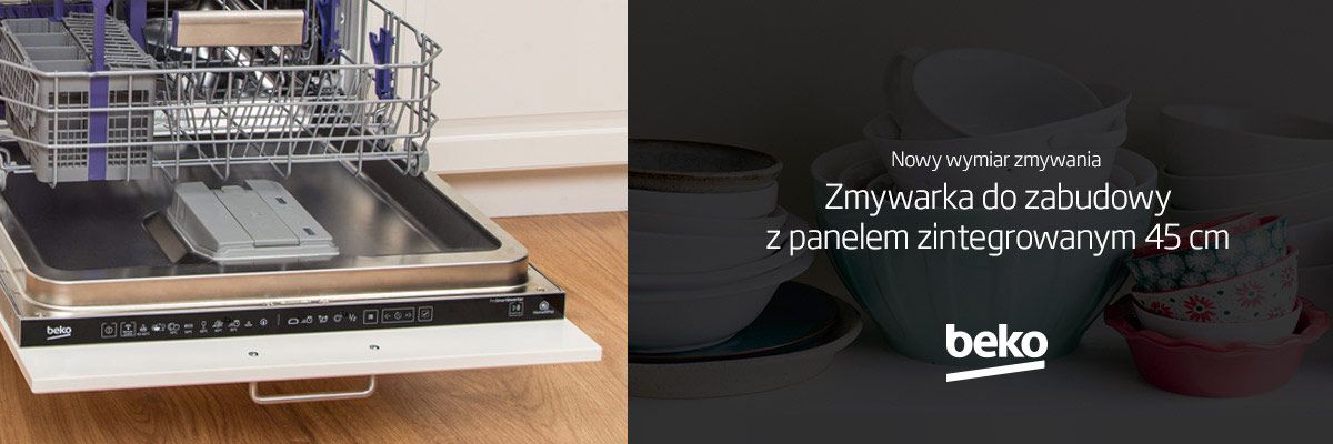 Zmywarka do zabudowy z panelem zintegrowanym 45 cm