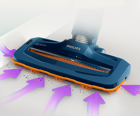 Philips Sprawne sprzątanie. Nasadka zasysająca 180°