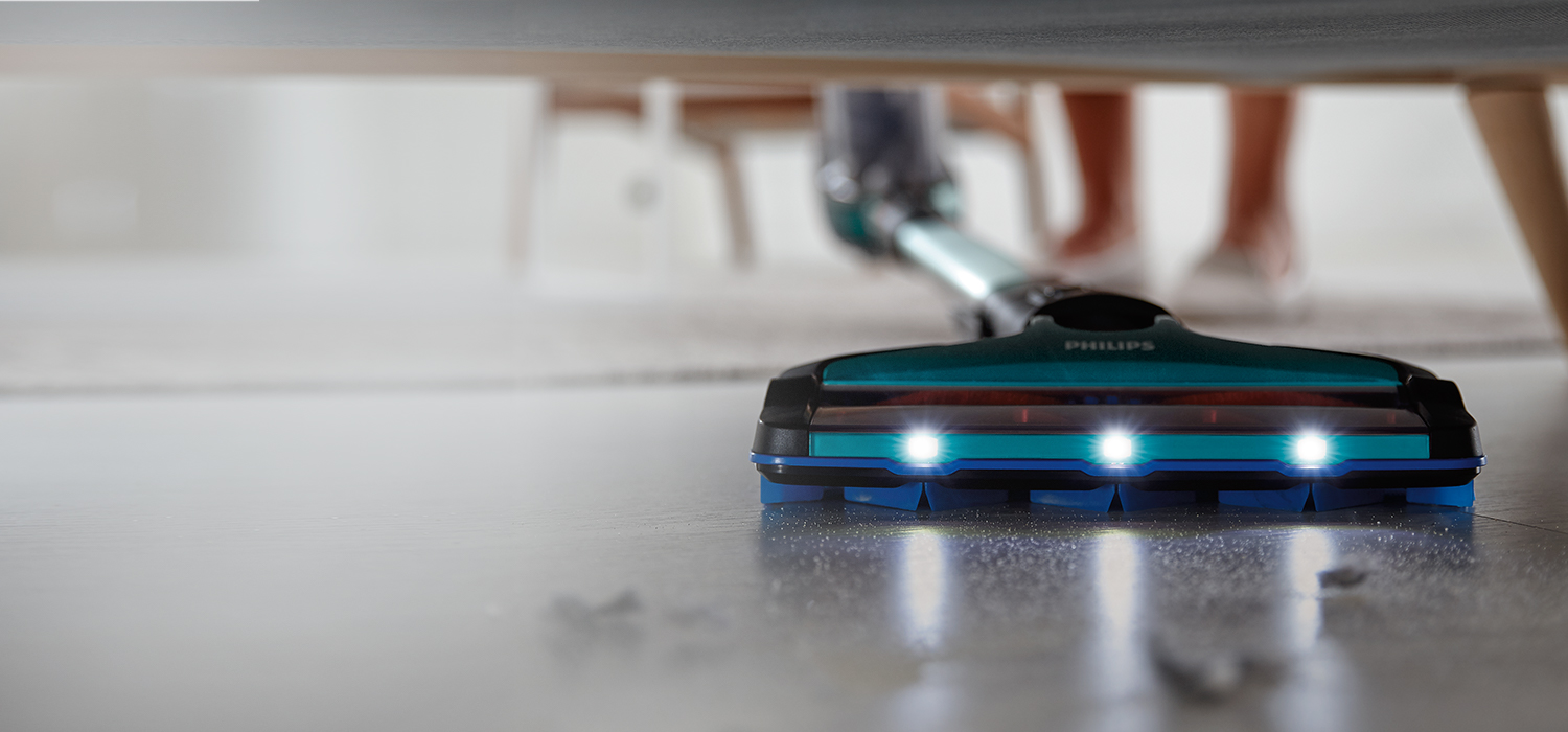 Philips Podświetlenie LED.Dostrzeżesz i usuniesz każdy okruszek