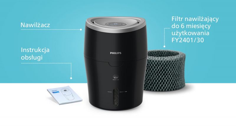 Philips Komfortowy i zdrowy poziom nawilżenia powietrza