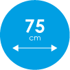 Szerokość 75 cm