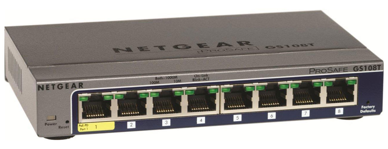  Switch Netgear 8p GS108T-200GES